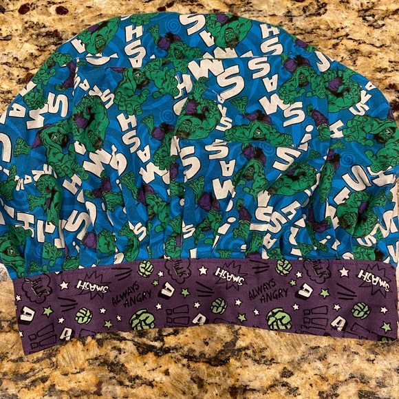 Hulk Avengers Bouffant Scrub Hat - Picture 2 of 3